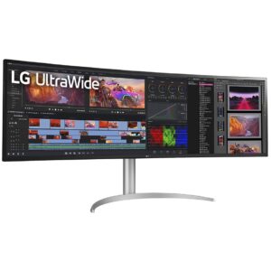 Monitor LG UltraWide 49BQ95C-W / 49"  UWDQHD Nano IPS Curved 5ms 144Hz / HDMI DP USB-C Speaker / e bardhë