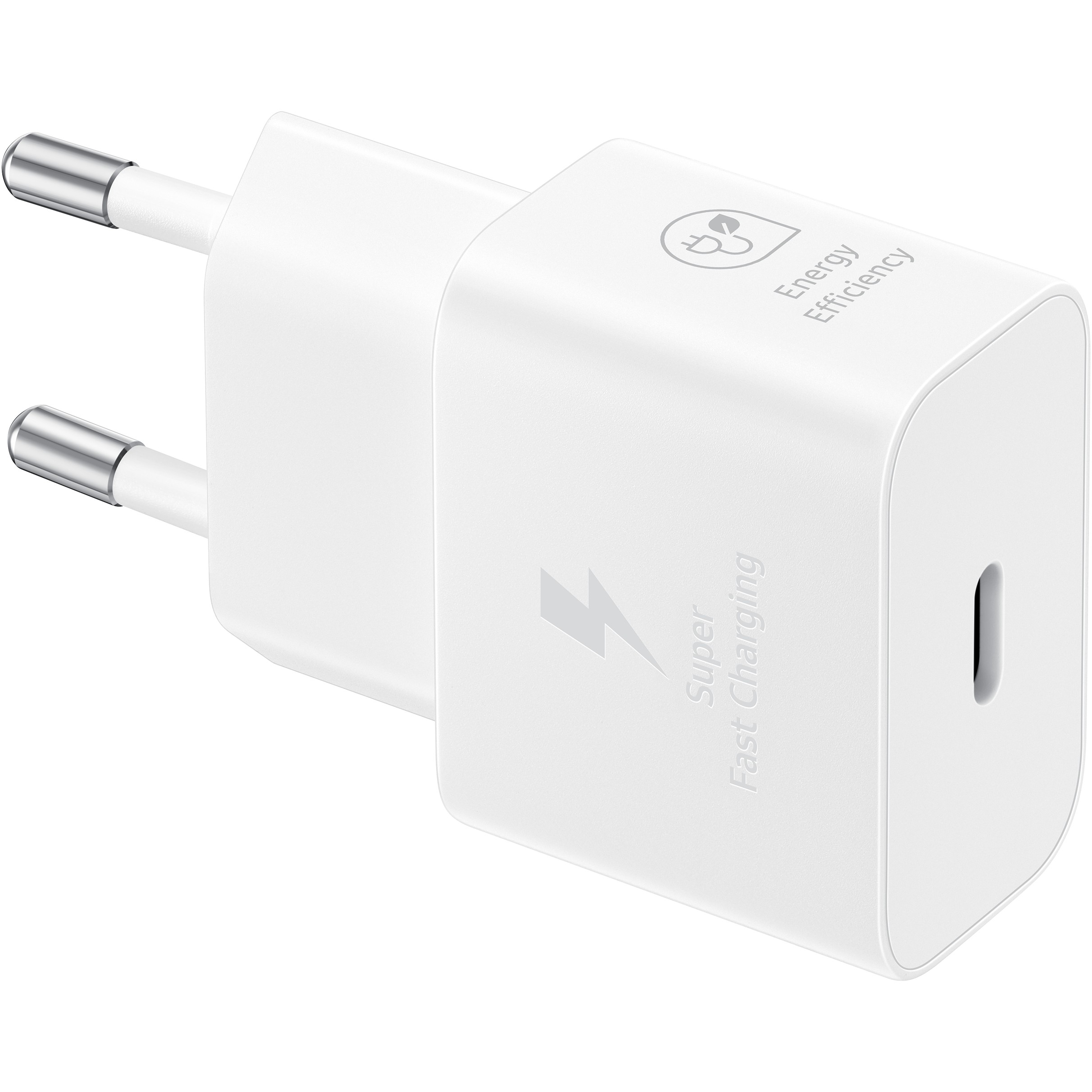 Aksesorë për telefon Samsung 25W Fast Charger USB-C Power Adapter – Bardhë