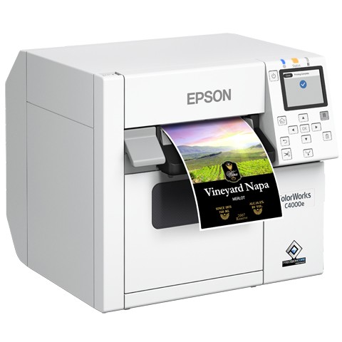 Printer Label Color Epson CW-C4000e (BK) / USB LAN / 1200dpi / 102 mm/sec - Bardhë - Figura 3