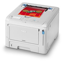 Printer LED Color OKI C650DN / A4 / Duplex / USB LAN / 1200dpi / 35ppm / AirPrint - Bardhë