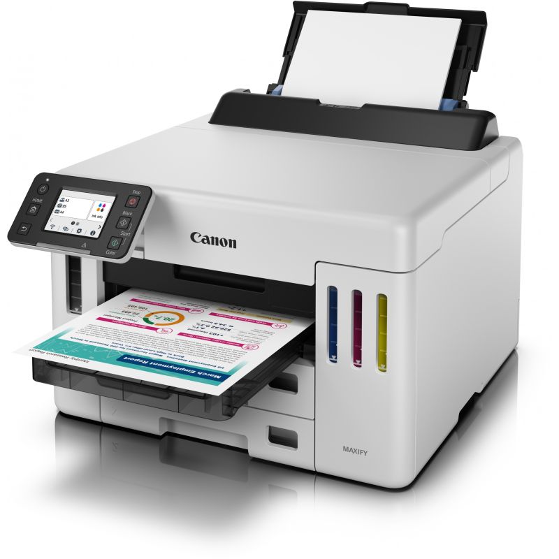 Printer Inkjet Canon MAXIFY GX5550 / A4 / USB LAN Wi-Fi / 1200dpi / 500 Sheets - Bardhë - Figura 2