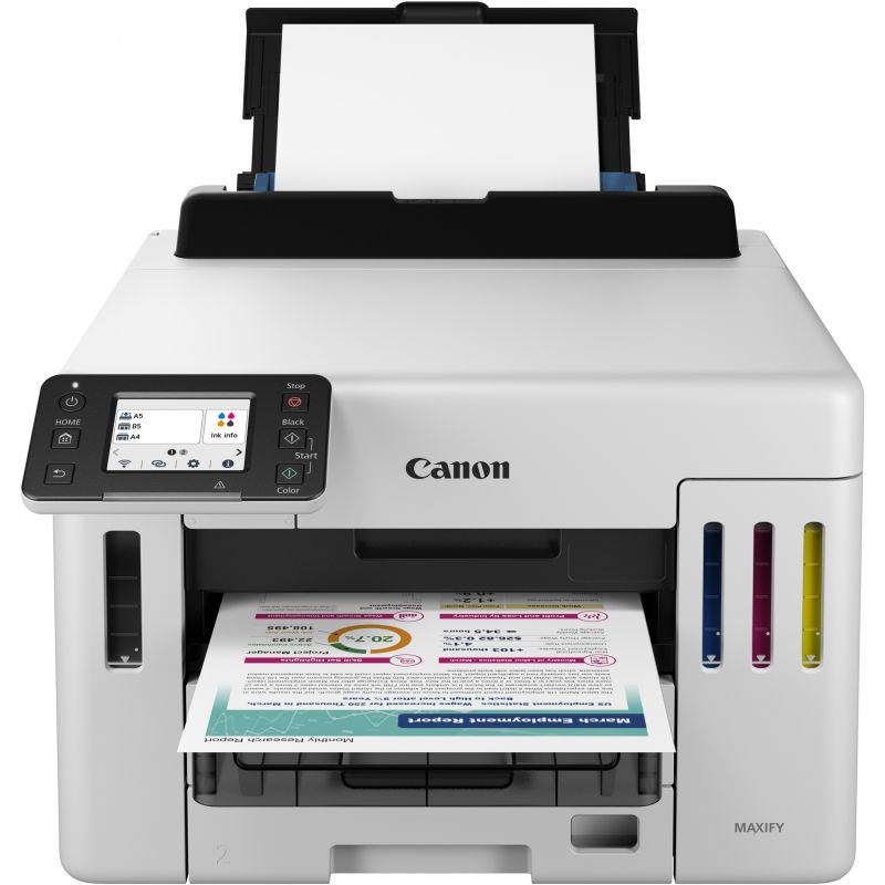 Printer Inkjet Canon MAXIFY GX5550 / A4 / USB LAN Wi-Fi / 1200dpi / 500 Sheets - Bardhë