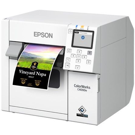 Printer Label Color Epson CW-C4000e (MK) / USB LAN Wi-Fi / 1200dpi - Bardhë - Figura 4