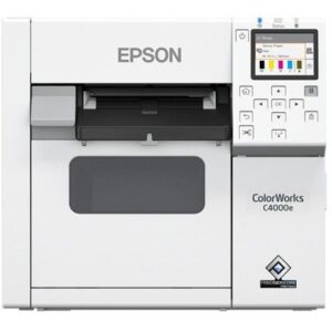 Printer Label Color Epson CW-C4000e (MK) / USB LAN Wi-Fi / 1200dpi - Bardhë