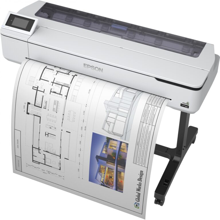 Printer Inkjet Epson SureColor SC-T5100 / Large Format A0 36" / 2400dpi / USB Gigabit LAN Wi-Fi - Bardhë