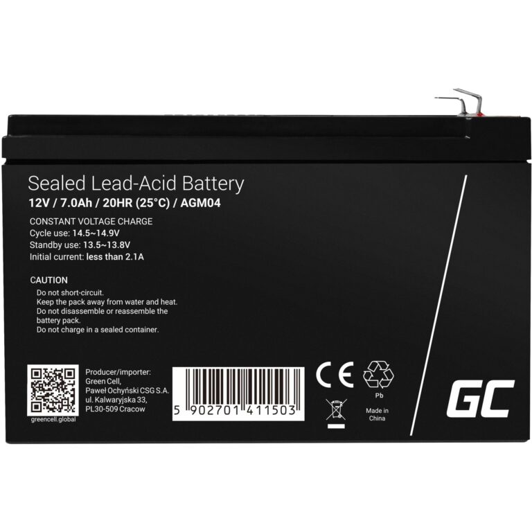 Bateri të mesme Green Cell Ersatzbatterie AGM04 12V/7Ah