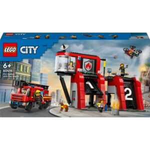 LEGO City Fire Station with Aerial Ladder Truck 60414