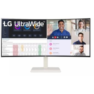 Monitor Gaming i lakuar LG 38WR85QC-W / 38" UltraWide Quad HD 144 Hz 1 ms IPS / HDMI DP USB-C / e bardhë