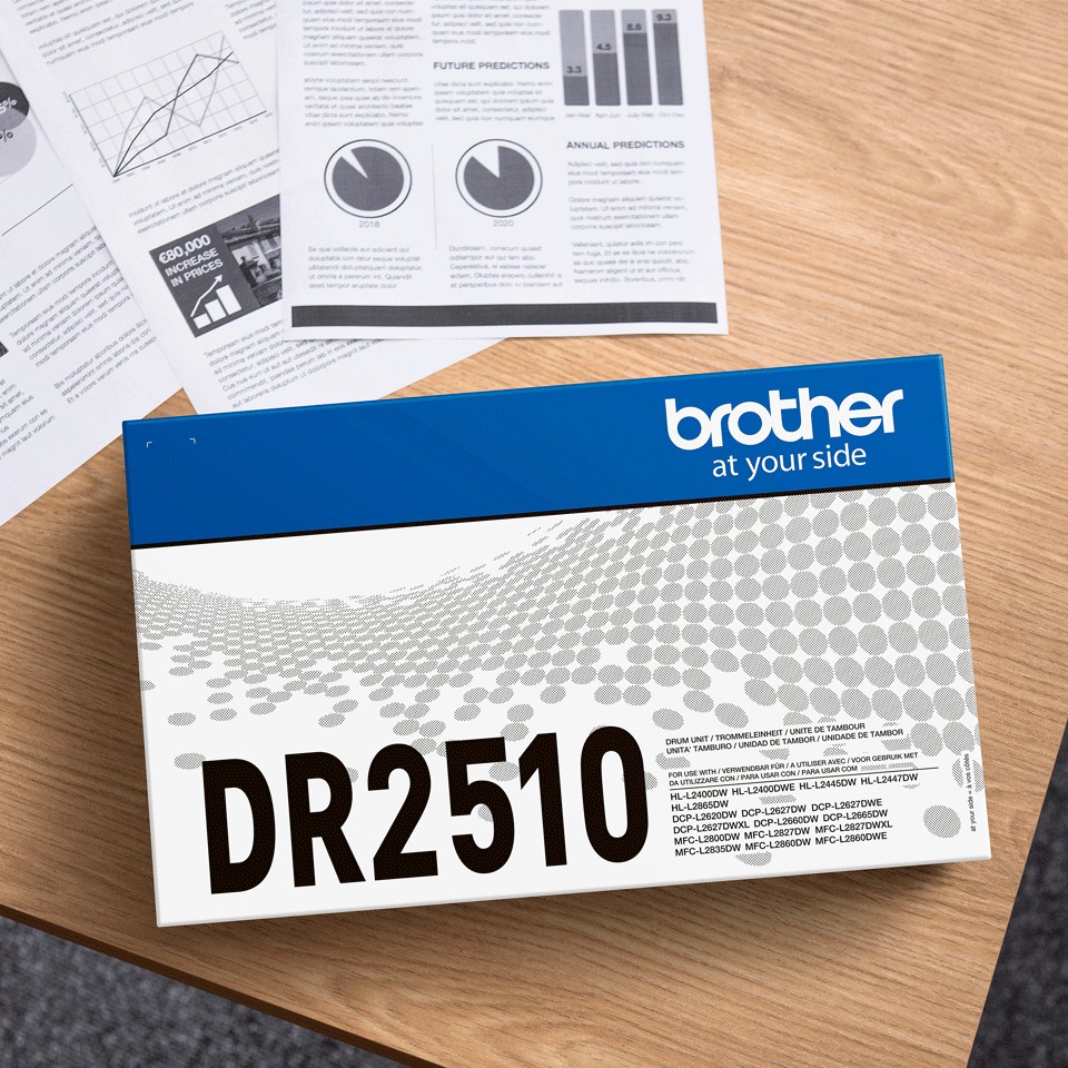 Drum  Brother DR-2510 Unit Original / Up to 15,000 Pages (ISO/IEC Standard) - Figura 2