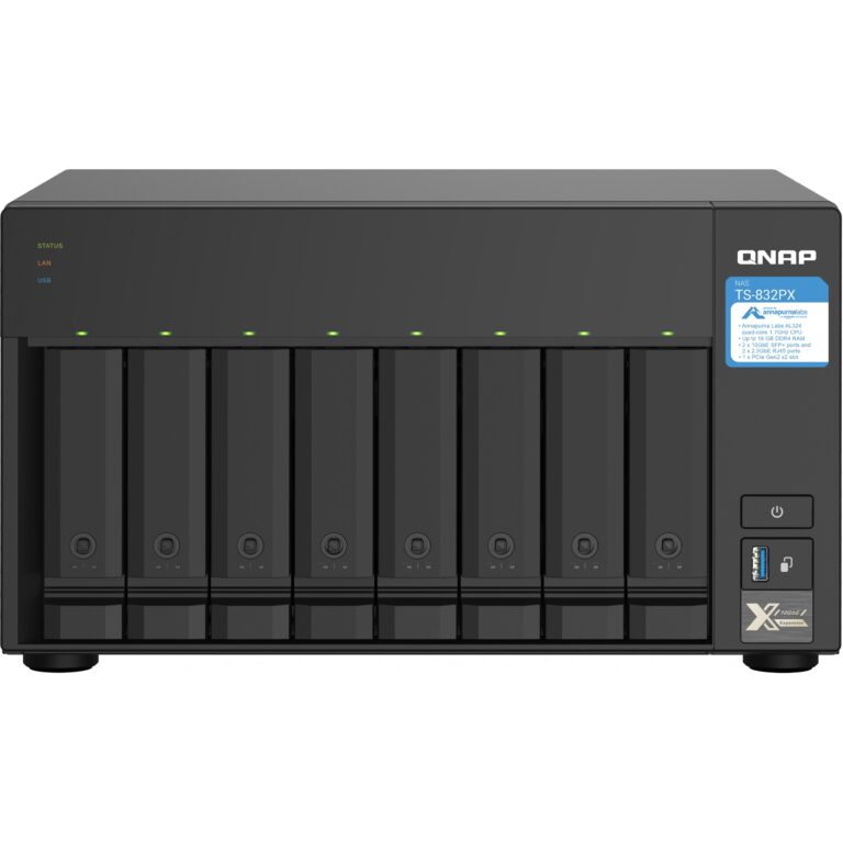 NAS QNAP TS‑832PX‑4G / 8‑Bay
