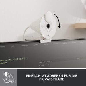 Webcam Logitech BRIO 300 / 1920x1080 30 fps / Full HD / USB-C / E bardhë