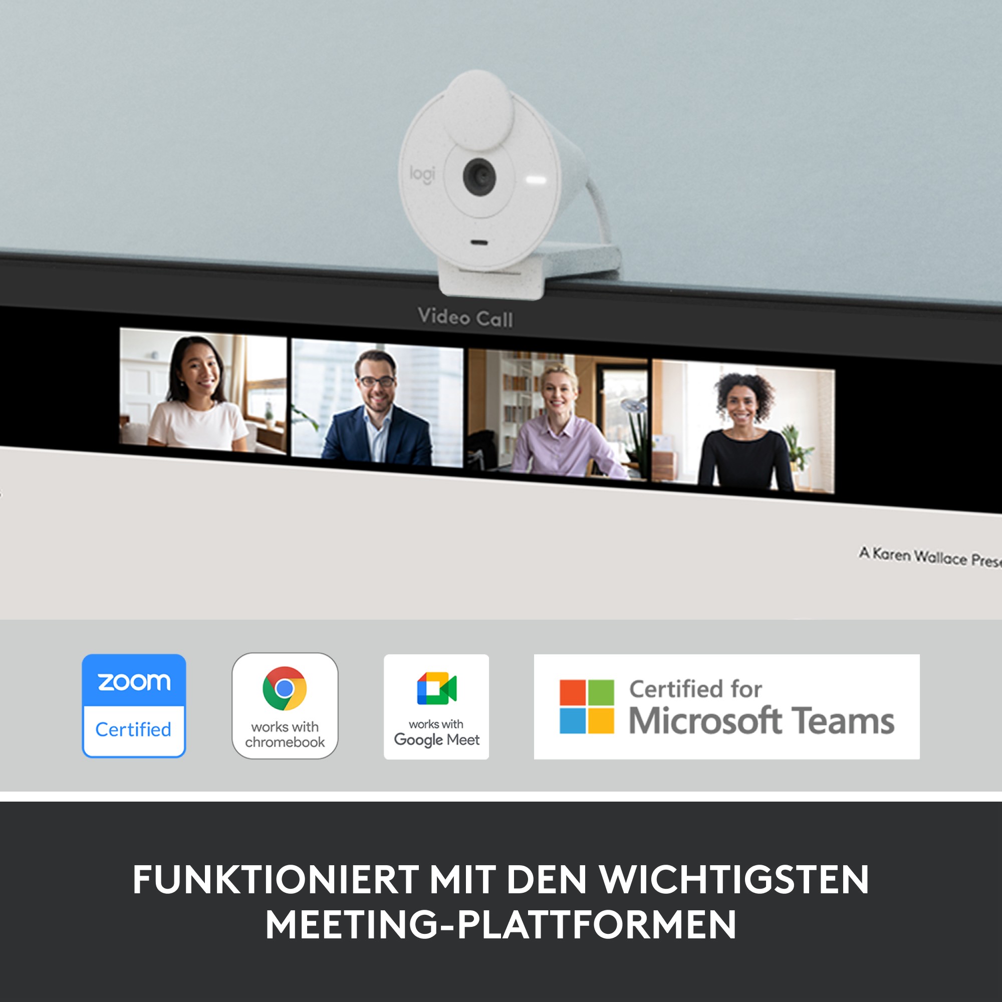 Webcam Logitech BRIO 300 1920x1080 Bardhë - Figura 5