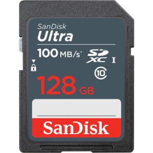 Kartë Memorie SD CARD 128GB SanDisk Ultra SDXC 100MB/s