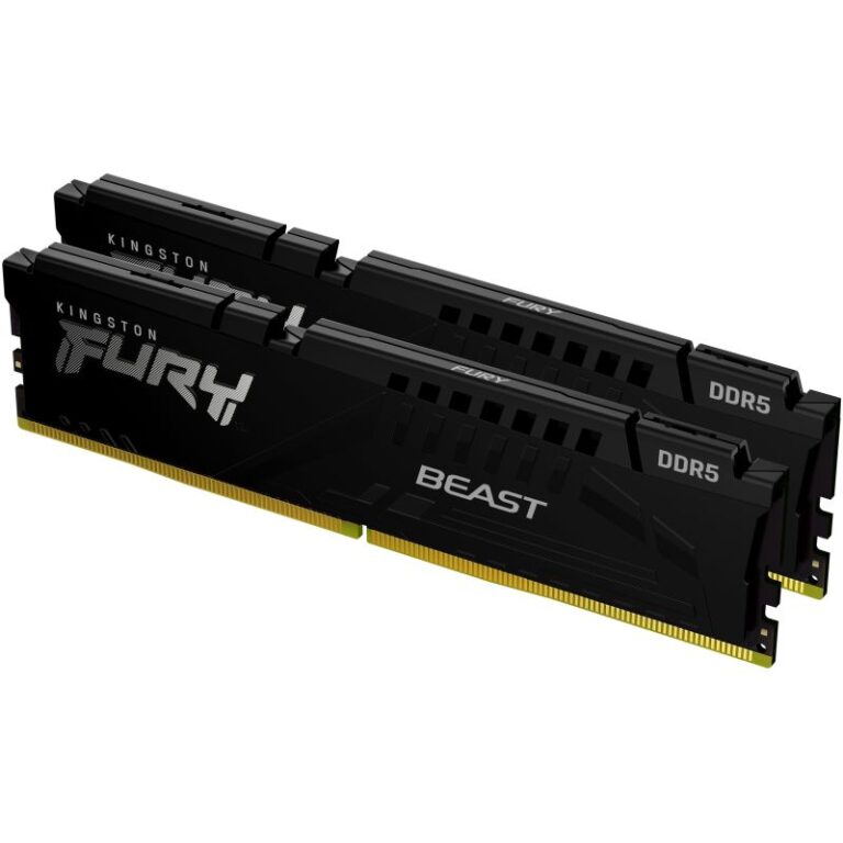 RAM Memorie DDR5 6000 64GB Kingston CL36 (2x32GB Kit) FURY Beast Black