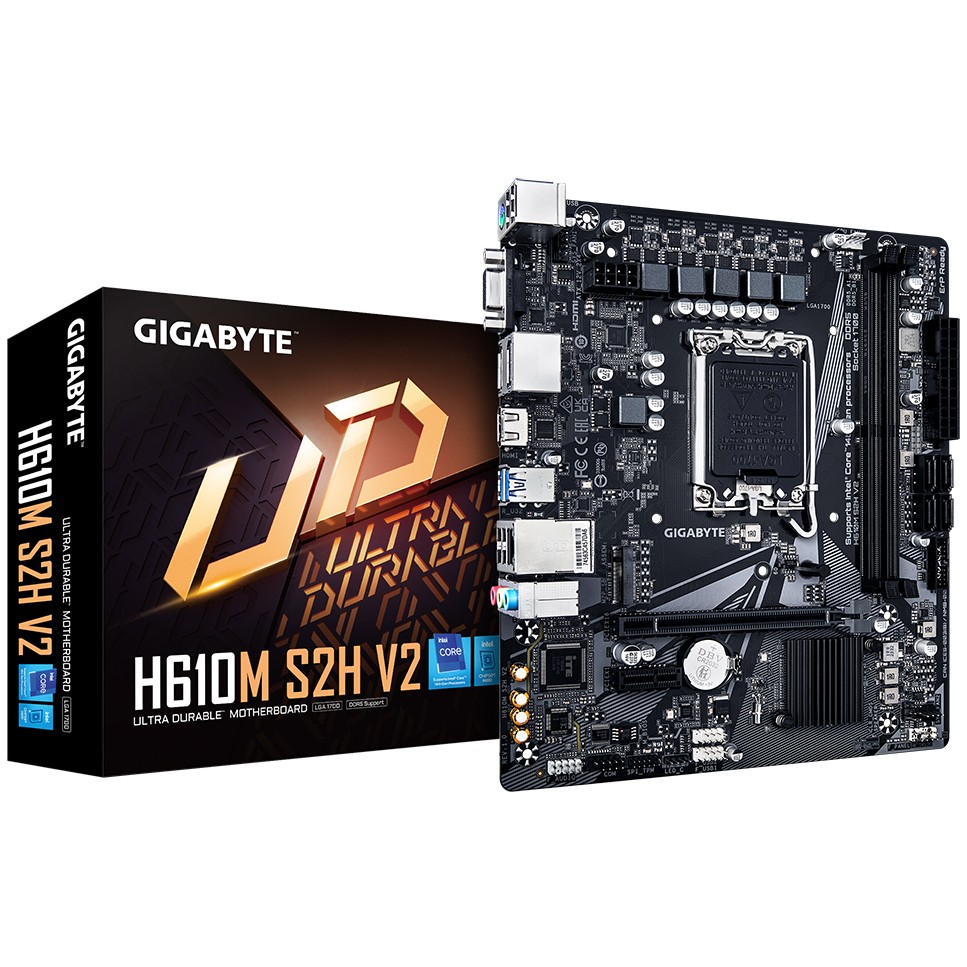 Pllakë Amë MB Intel 1700 Gigabyte H610M S2H V2 mATX