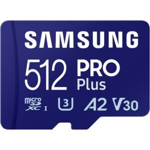 Kartë Memorie SD CARD 512GB Samsung PRO Plus microSDXC 180MB/s + USB-Card reader