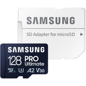 Kartë Memorie SD CARD 128GB Samsung PRO Ultimate microSDXC 200MB/s +Adapter