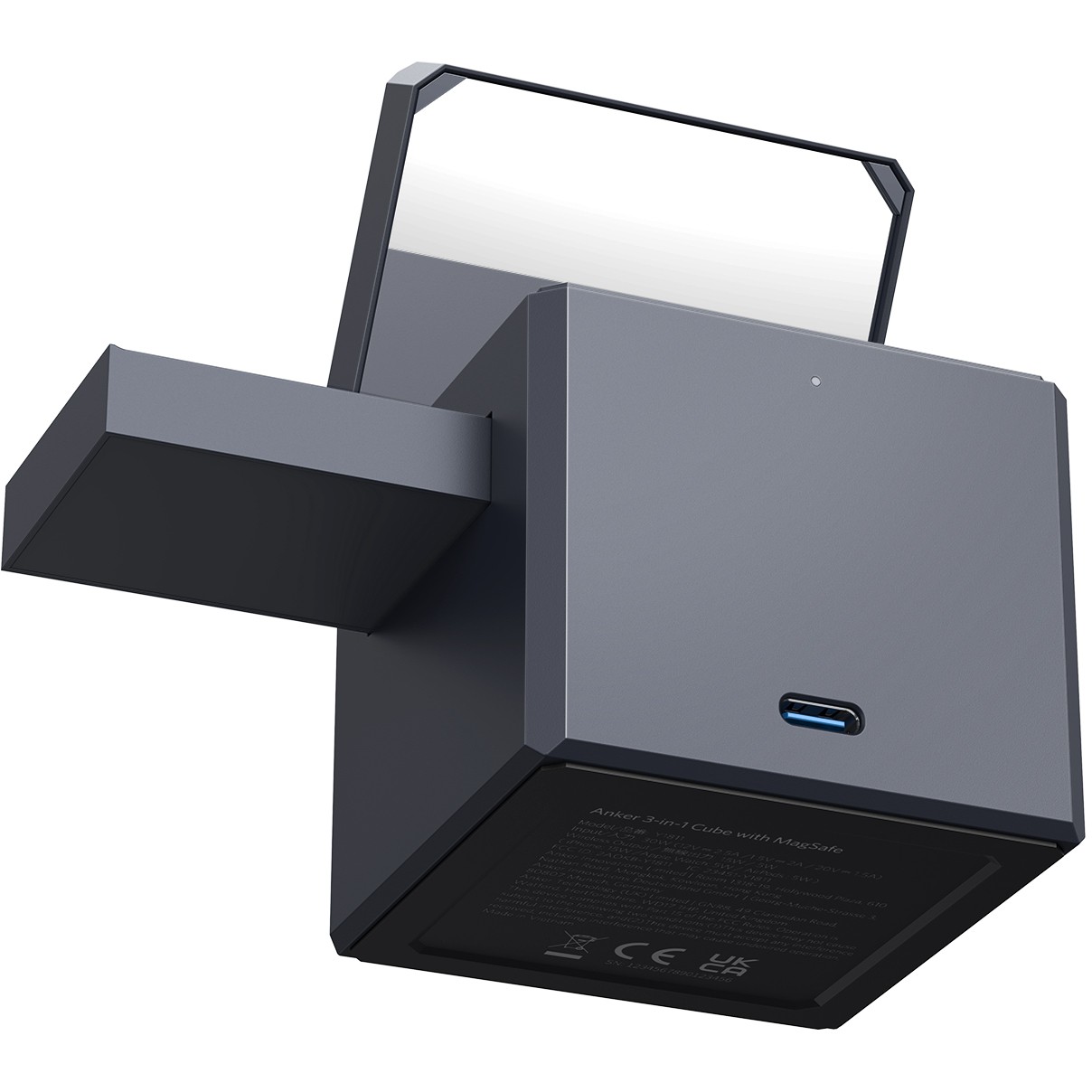 Anker 3-in-1 Charge Cube MagSafe / Apple 15W – Gri - Figura 2