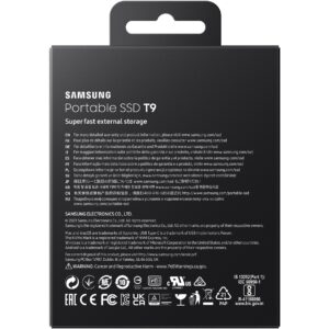 SSD të Jashtëm 2TB Samsung Portable T9 USB 3.2 Gen2 Black