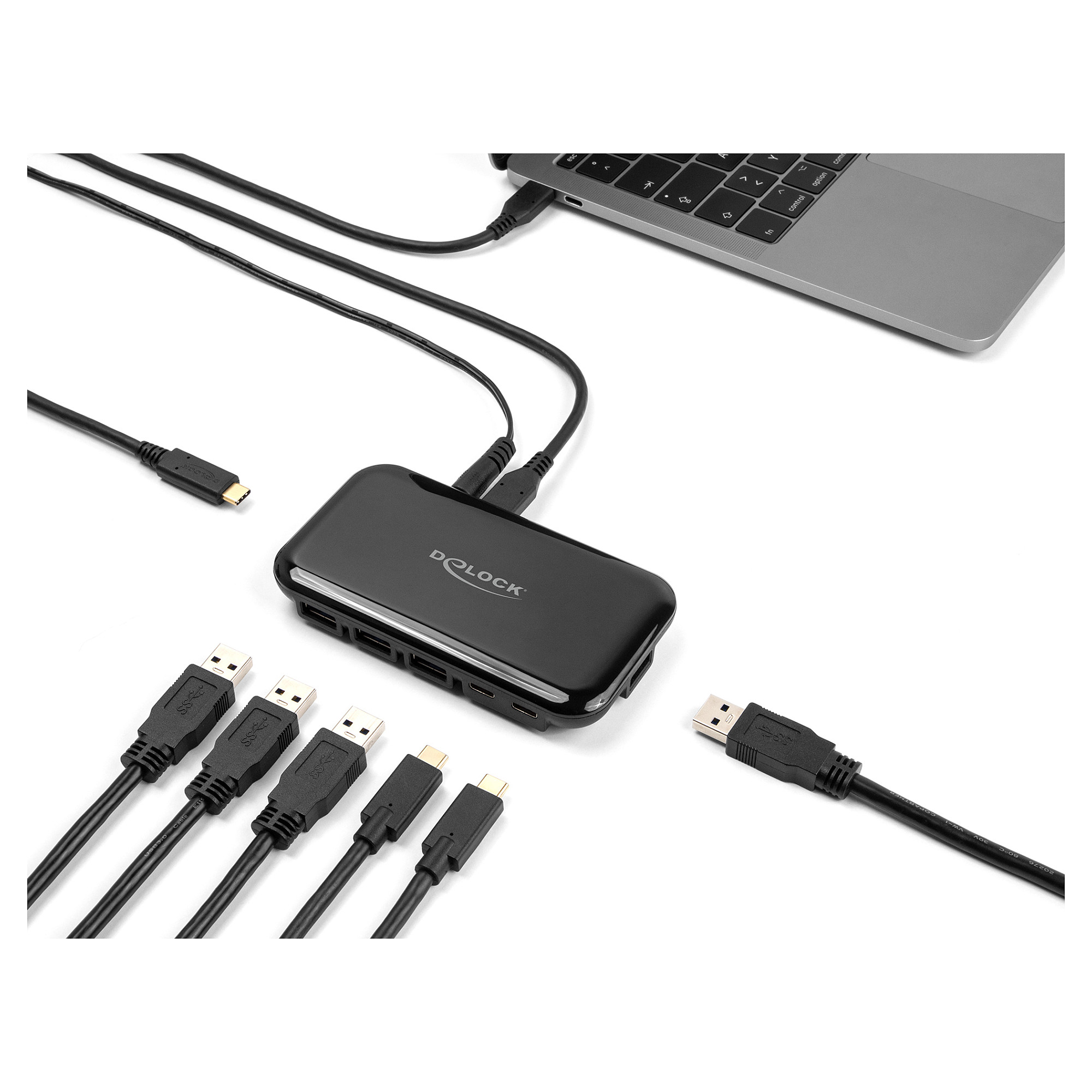 HUB DELOCK USB 3.2 Gen 2 / 7×Ports / 4×USB‑A + 3×USB‑C - Zezë - Figura 4