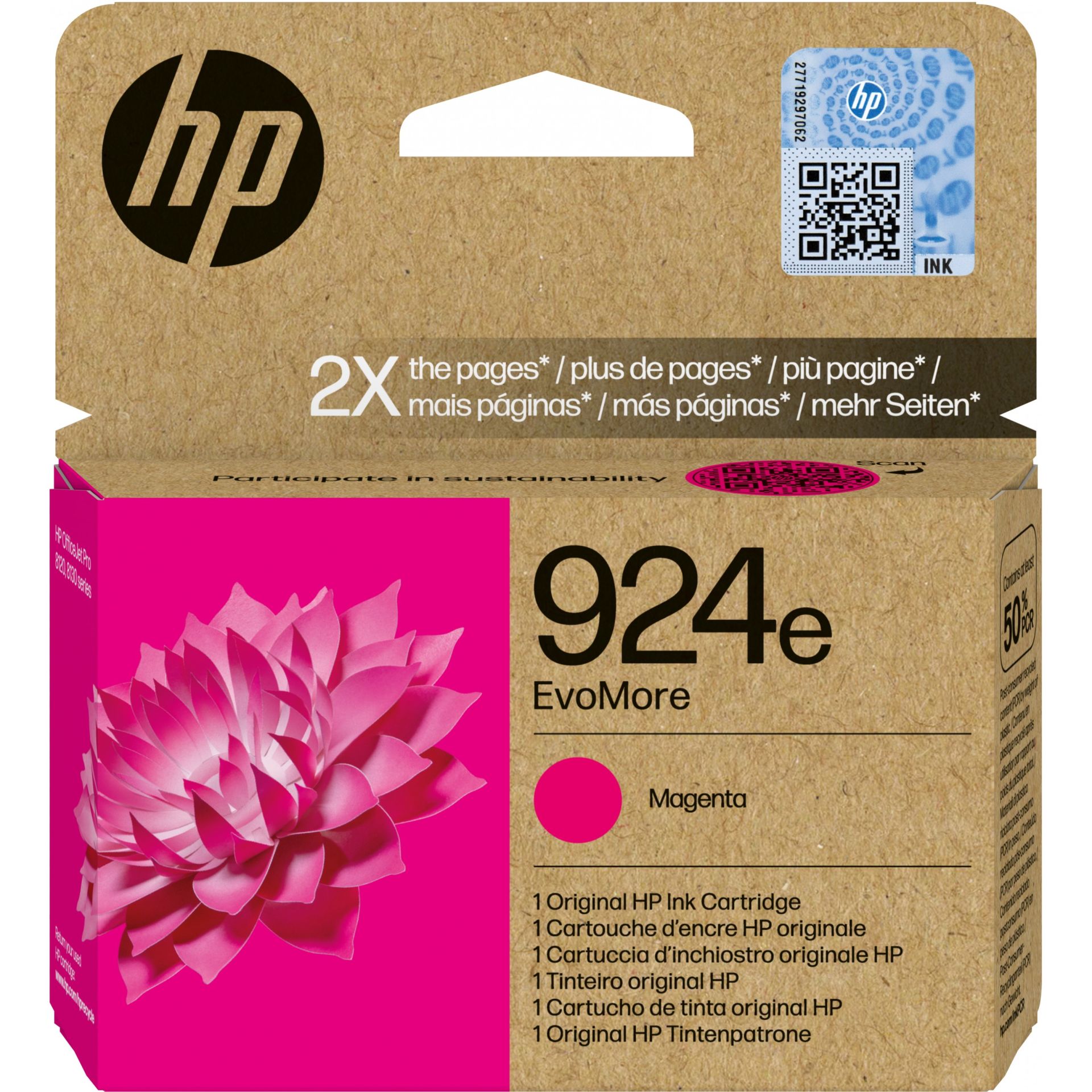 INK HP 924e EvoMore deri në 800 faqe - Rozë