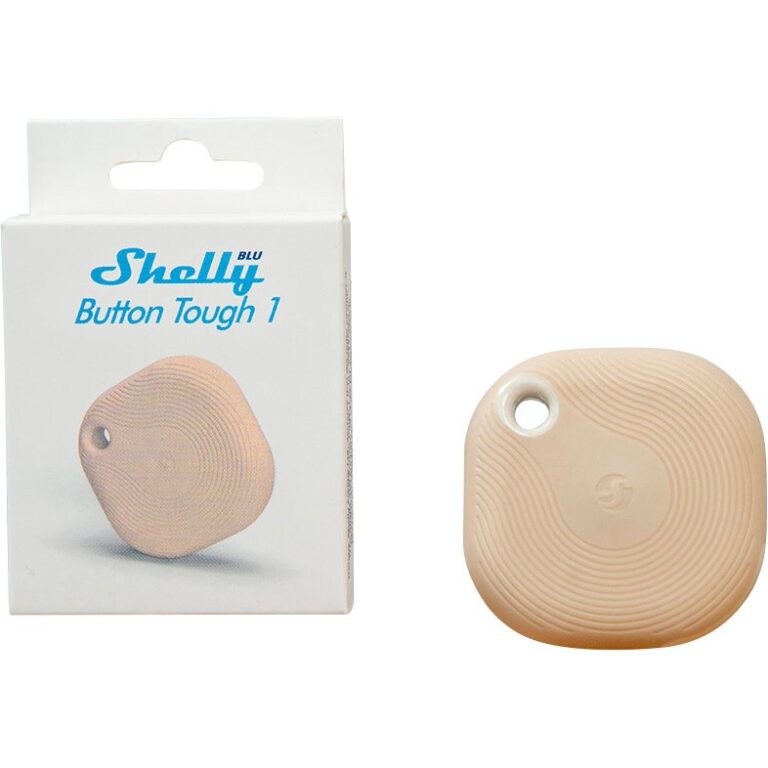 USB Bluetooth Shelly Plug & Play "Blu Button Tough Mocha" Switch & Dimmer Bluetooth Ngjyrë e Errët Bezhë