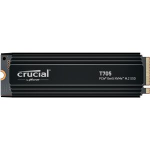 SSD të Mbrendshëm M.2 2TB Crucial T705 NVMe PCIe 5.0 x 4 me radiator