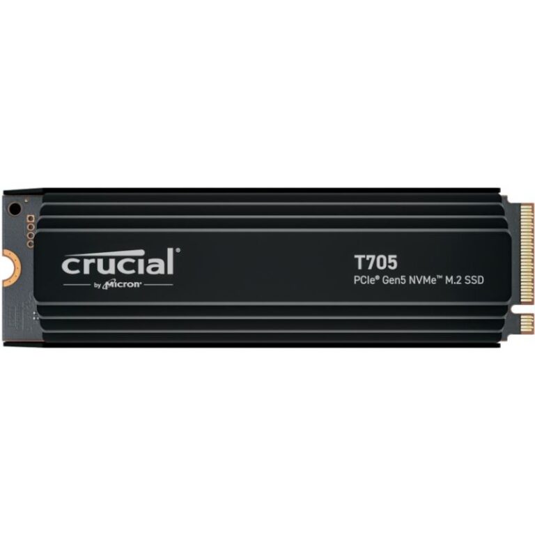 SSD e Brendshme M.2 / 2TB / Crucial T705 NVMe PCIe 5.0 x4 / Heatsink
