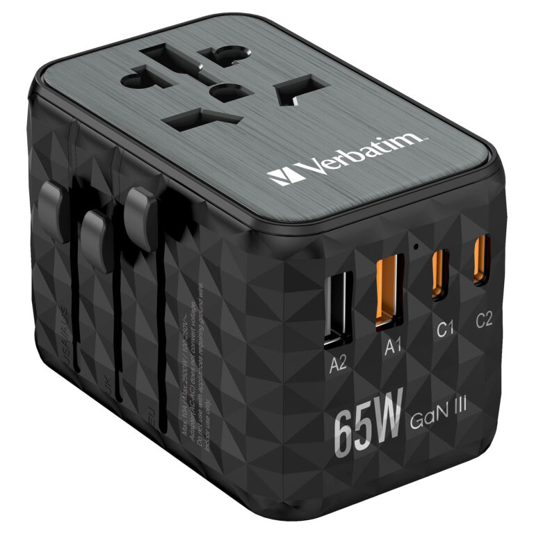 Adapter Verbatim / UTA-05 / 65W / Universal Travel Charger / GaN III