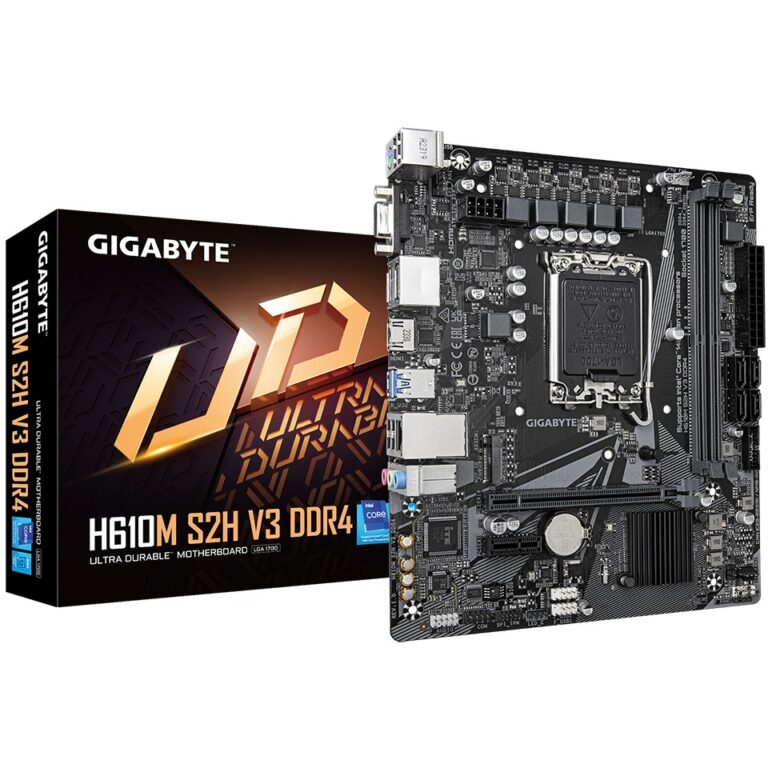 Pllakë Amë MB Intel Gigabyte H610M S2H V3 / Intel Socket 1700 / DDR4 / mATX