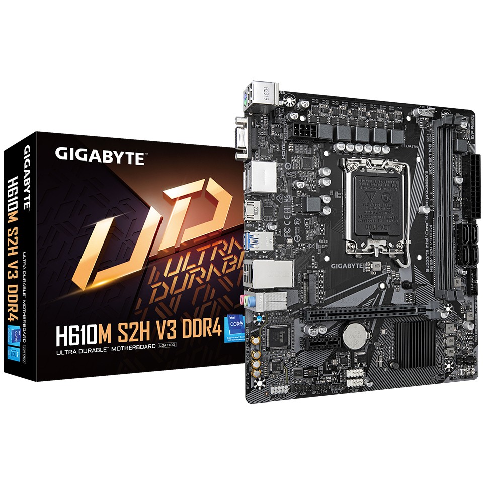 Pllakë Amë MB Intel Gigabyte H610M S2H V3 / Intel Socket 1700 / DDR4 / mATX