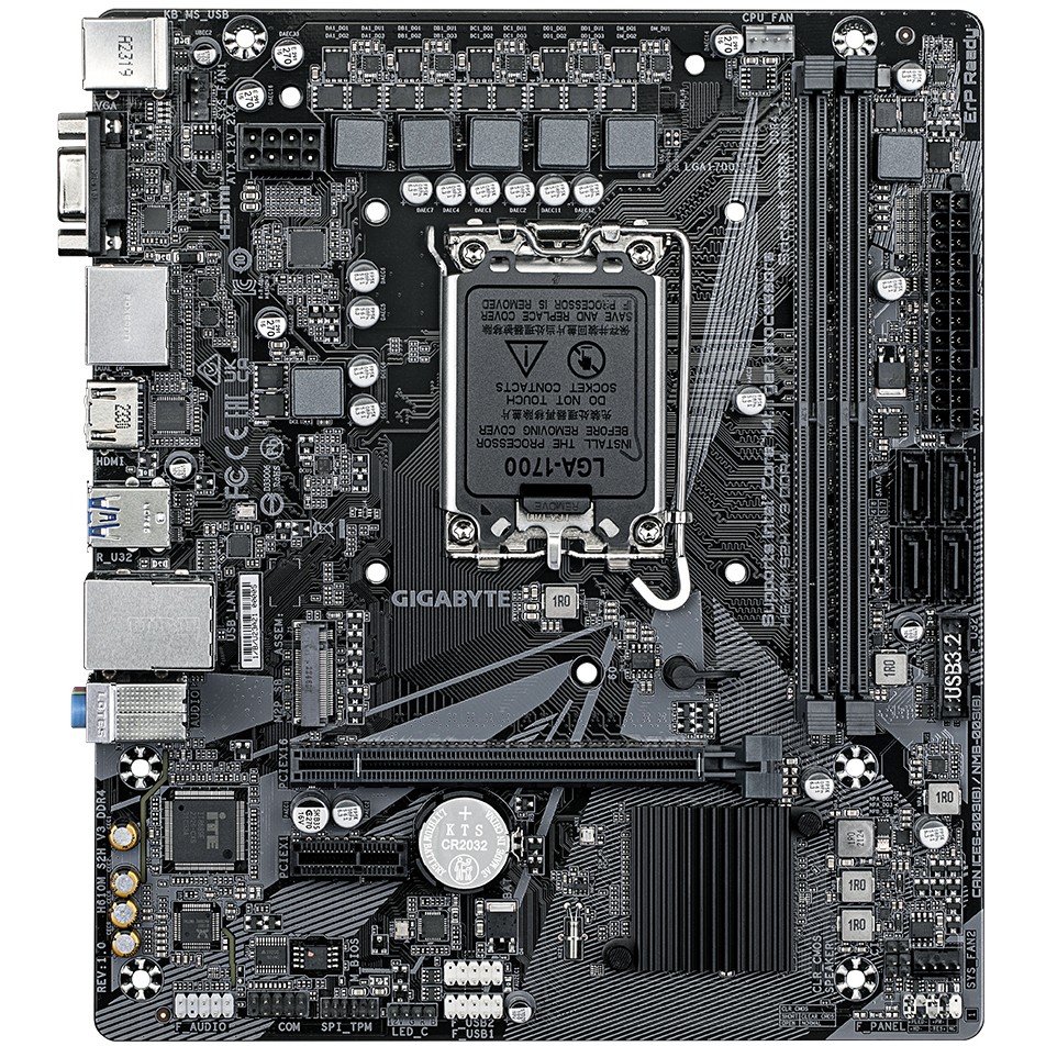 Pllakë Amë MB Intel Gigabyte H610M S2H V3 / Intel Socket 1700 / DDR4 / mATX - Figura 2