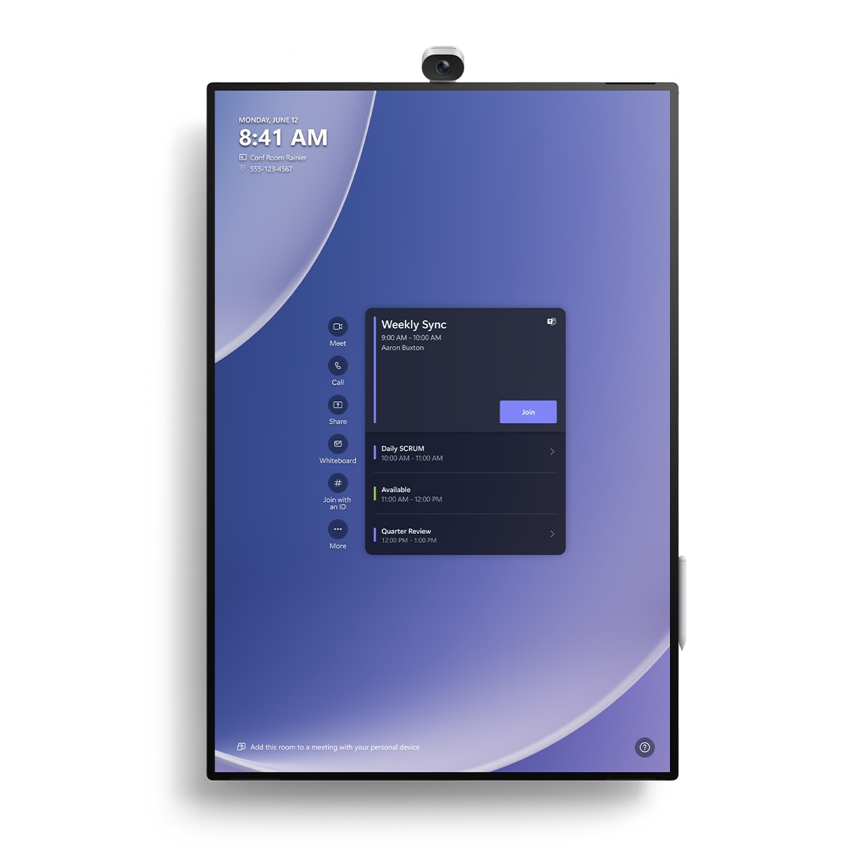 Monitor Interaktiv Microsoft Surface Hub 3 / 85″ 4K UHD Touch / Windows 11 Pro Platin - Figura 2