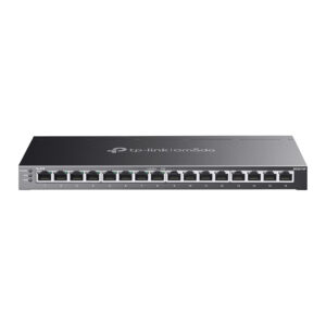 TP-Link Omada SG2016P – 16-Port Gigabit Smart Managed PoE+ Switch (120W, Rackmount/Desktop)
