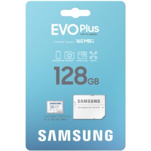 Kartë Memorie SD 128GB Samsung EVO PLUS microSDXC UHS-I U3 përfshirë adapterin SD