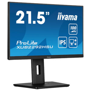 Monitor Iiyama ProLite XUB2292HSU-B6 / 21.5" / Full HD IPS / LED / 100 Hz / 0.4 ms / HDMI+USB+DP+HDCP - Zezë
