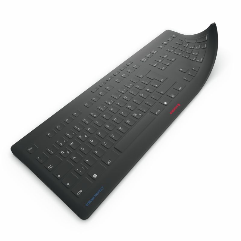Tastierë Pa kabllo CHERRY STREAM PROTECT MEMBRANE Keyboard Slipcover / DE Layout / 105 Keys - Zezë