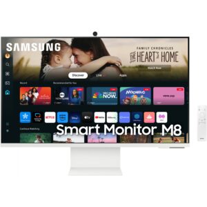 Monitor Smart Samsung M80D S32DM801UU / 32" 4K Ultra HD VA 60 Hz 4 ms / AC, HDMI, USB Type-C / e bardhë