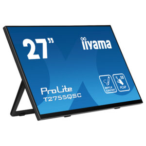 Monitor IIYAMA T2755QSC-B1 / 27" / Quad HD IPS / LCD / Touchscreen / 75 Hz / 5 ms / HDMI+USB+DP+HDCP - Zezë