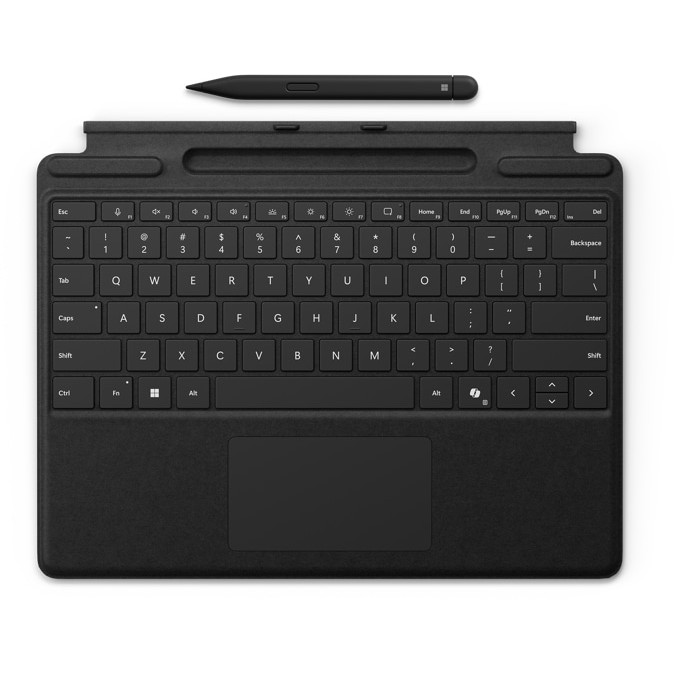 Tastierë Microsoft Surface Pro + Slim Pen 2 / Për Pro 10/11 / E zezë