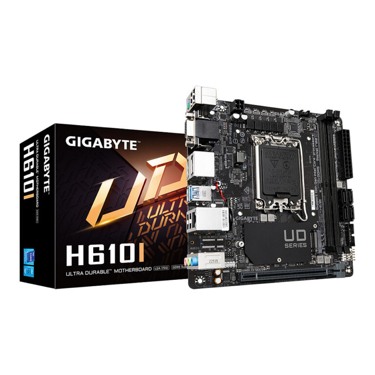 Pllakë Amë Intel 1700 Gigabyte H610I Mini-ITX DDR5