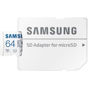 Kartë Memorie SD CARD 64GB Samsung EVO Plus microSDXC UHS-I U1 V10 A1 inkl. SD Adapter