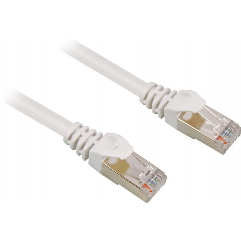 Kabllo për Rrjet Sharkoon Patch Cable S/FTP RJ-45 Cat.6 / 20m - Bardhë