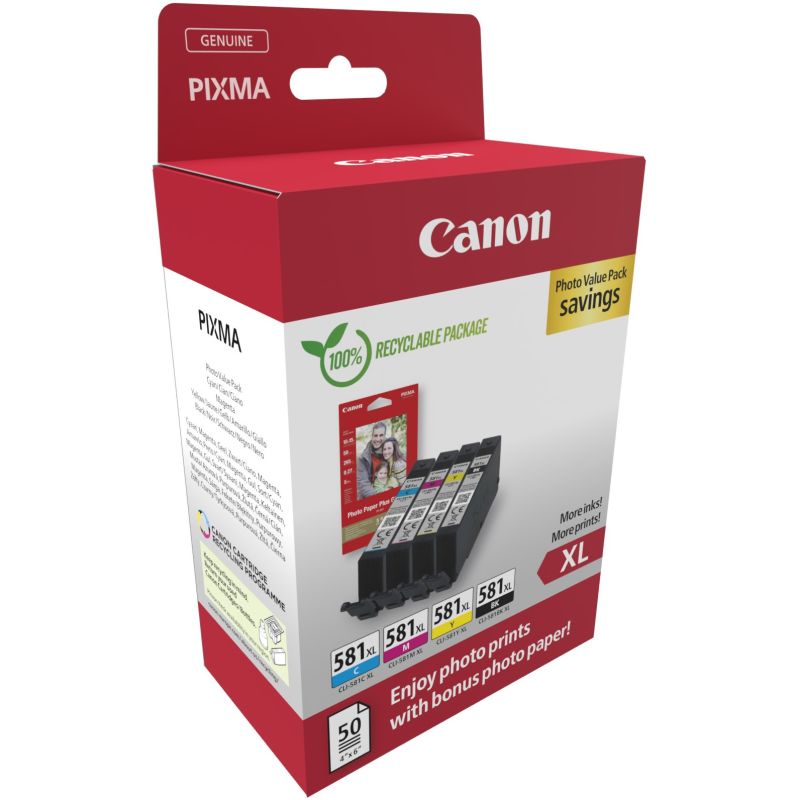 INK Canon / CLI‑581XL / 2052C004 / 4pack Multipack - Figura 2