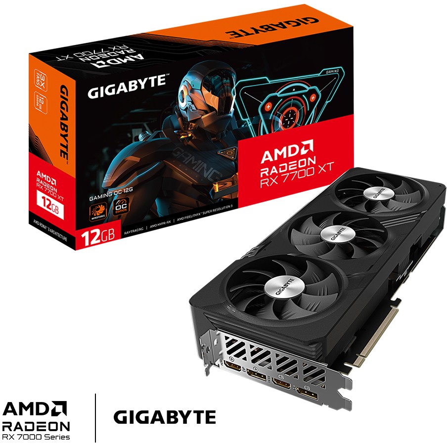 Kartelë Grafike AMD GPU RX 7700 XT 12GB Gigabyte Gaming OC GDDR6 - Figura 2