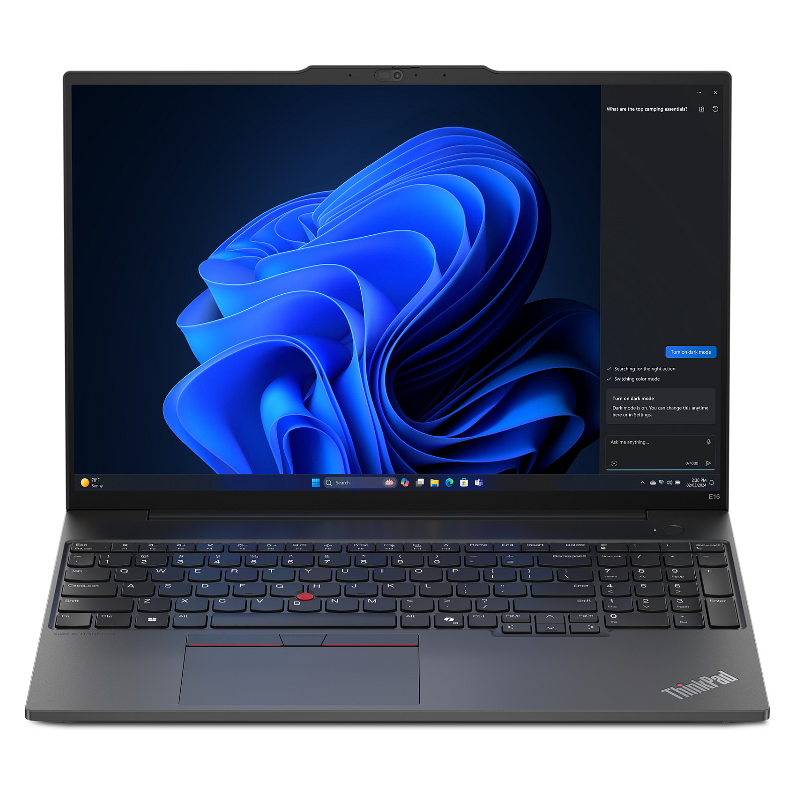 Laptop Lenovo ThinkPad E16 G2 / Ultra 7 155H / 32GB DDR5 / 1TB / 16" WUXGA IPS AG / Intel Arc Graphics - Grafit - Figura 4