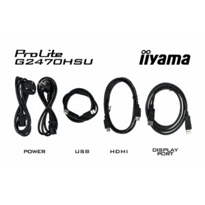 Monitor Gaming IIYAMA G2470HSU-B6 / 24" Full HD 180 Hz 0.2 ms IPS / HDMI DP USB / e zezë