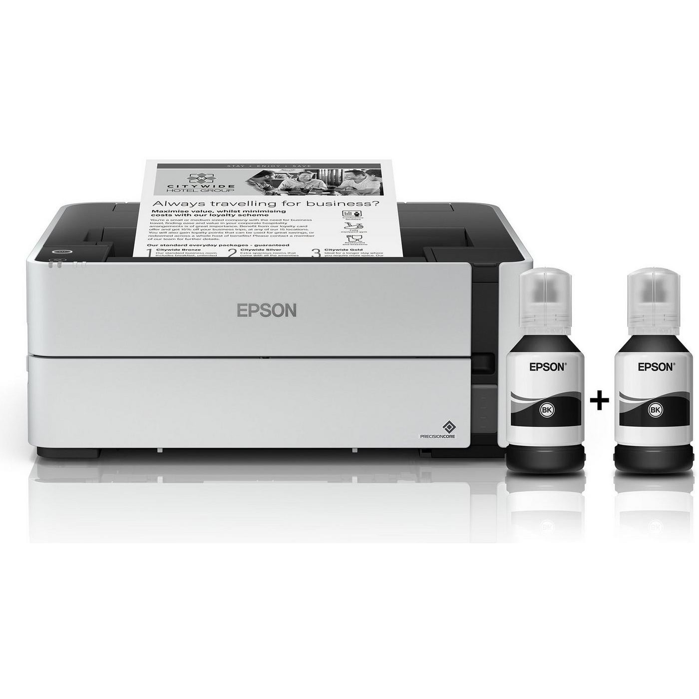 Printer Epson EcoTank ET-M1170 / Mono A4 / 2400dpi / WiFi LAN Duplex - Bardhë - Figura 3