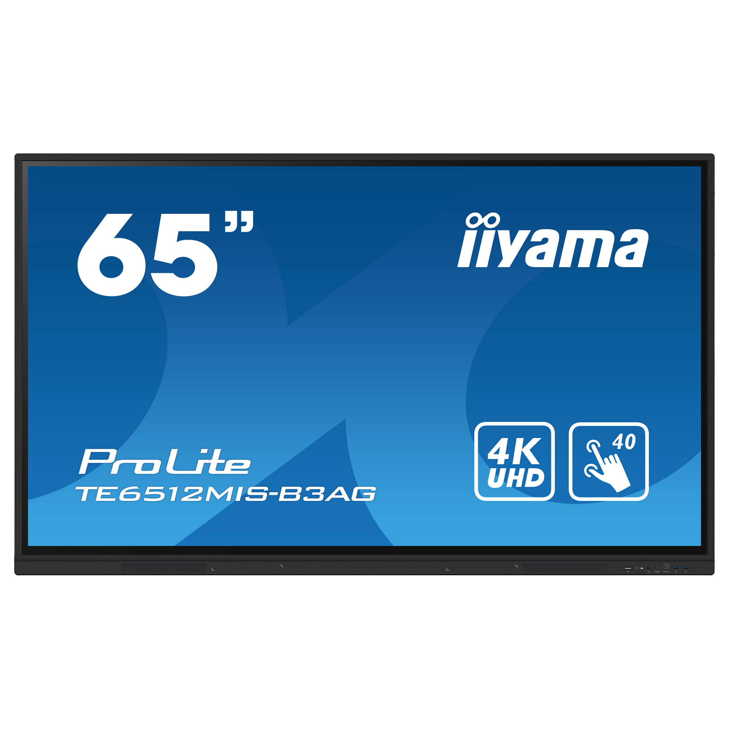 Ekran Interaktiv iiyama ProLite TE6512MIS-B3AG / 65"/ 4K Ultra HD IPS LCD Touch / 60Hz / 8ms / HDMI+VGA- Zezë - Figura 2
