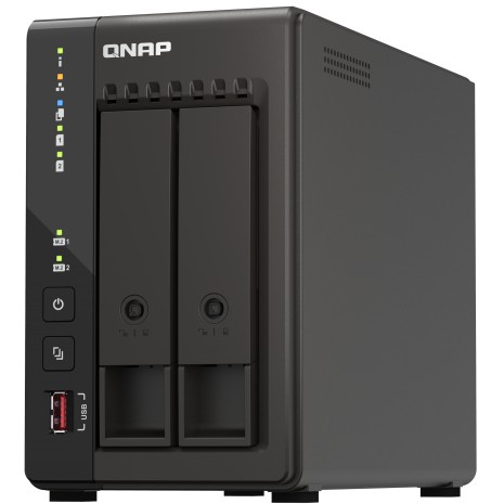 NAS QNAP / TS‑253E / 2 Bays / Intel Celeron J6412 / 2.6 GHz / SATA 6Gb/s